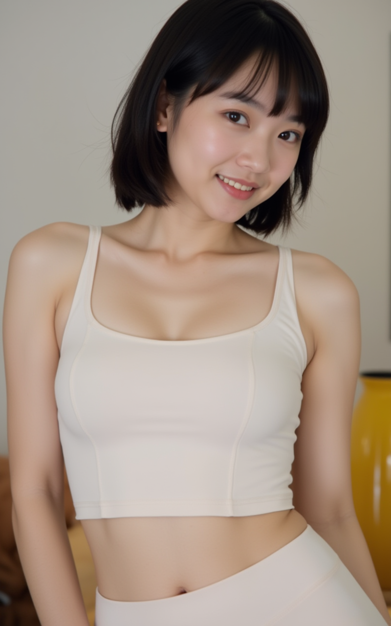 一套真实私房拍摄风格的瑜伽少女ComfyUI工作流